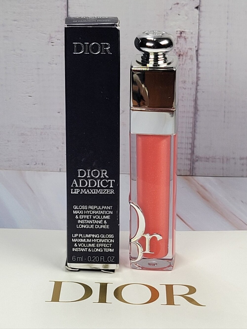 Dior Addict Lip Maximizer Plumping Gloss in Shimmer Rose BNIB